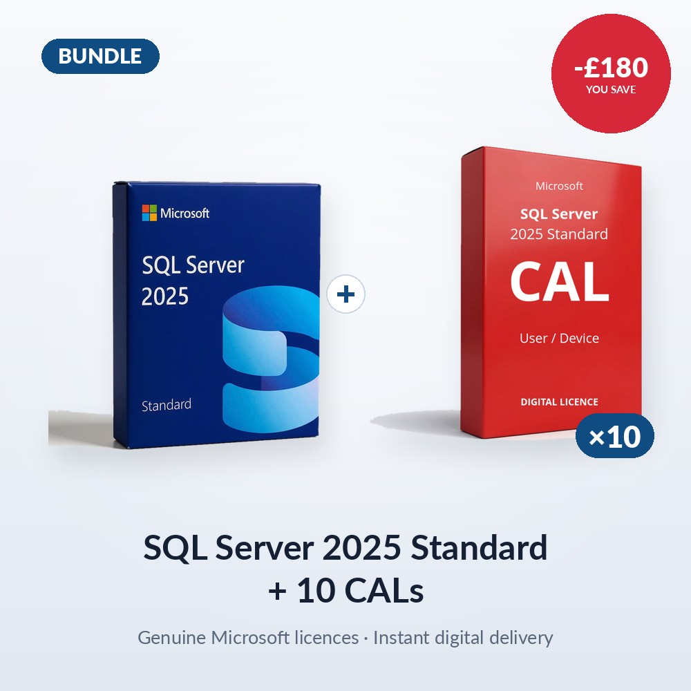 SQL Server 2025 Standard + 10 CALs SQL Server 2025 Standard + 10 CALs