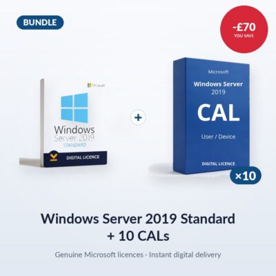 Windows Server 2019 Standard + 10 CALs